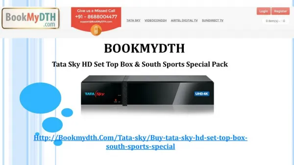 Tata Sky | Tatasky Packages - Only @ BookMyDth.com