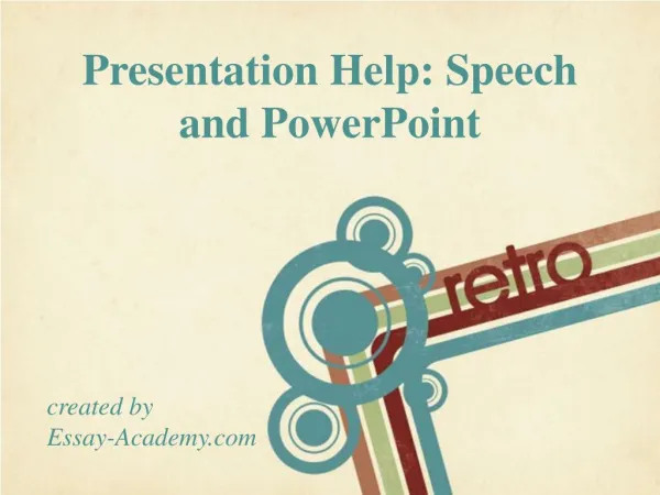 Presentation Help Speech and Power Point
