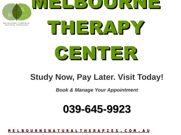 Best Melbourne Massage Therapy Center