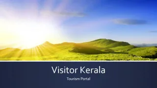 Visitor kerala | Tourism Portal