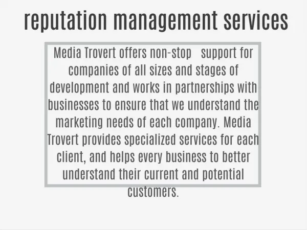 reputation management services