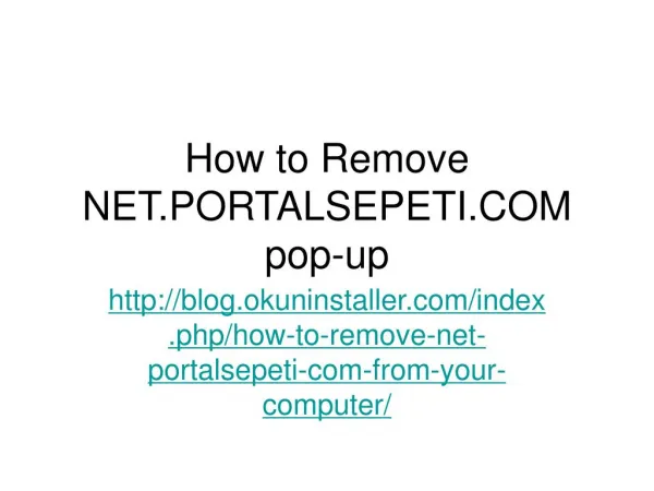 how to remove net portalsepeti com pop up