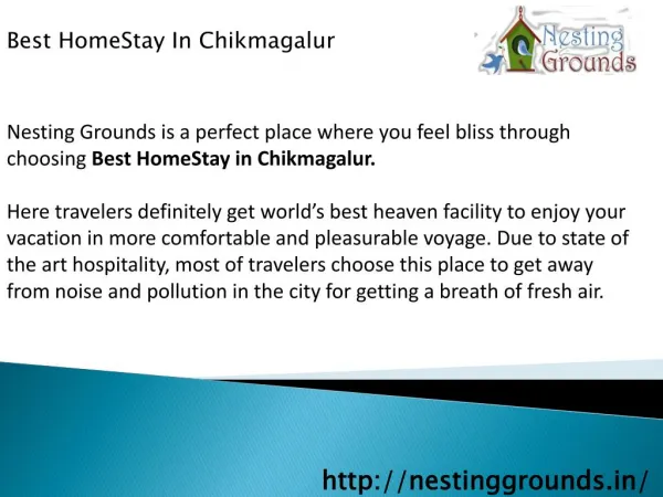 Best HomeStay in Chikmagalur