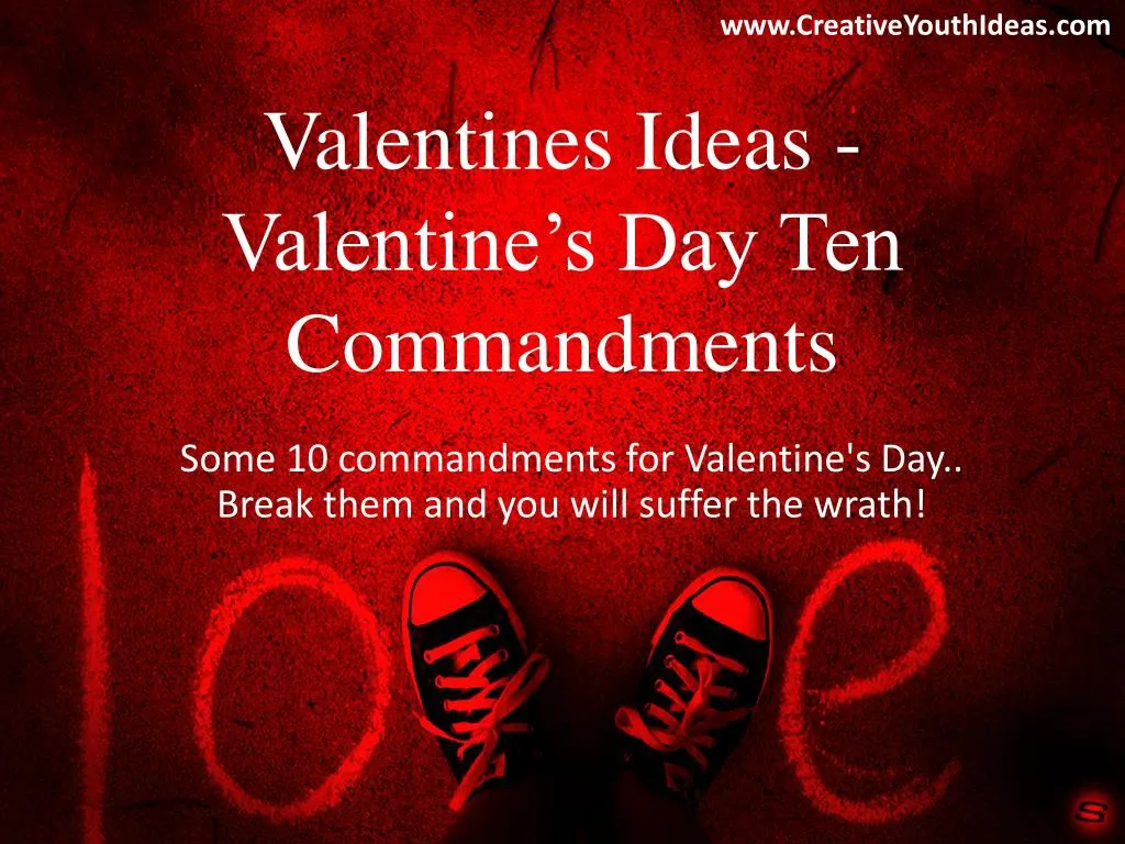 valentines ideas valentine s day ten commandments