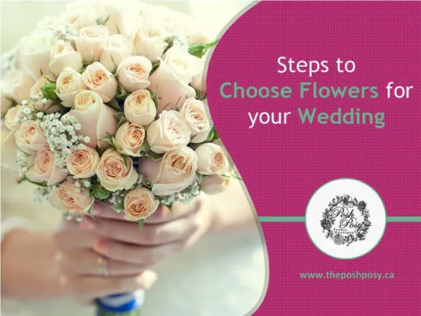 Steps to Choose Wedding Flowers in Thunder Bay