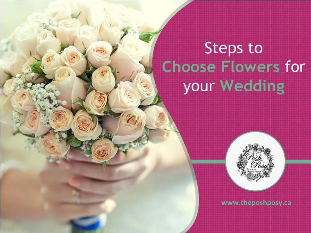 steps to choose flowers for your wedding