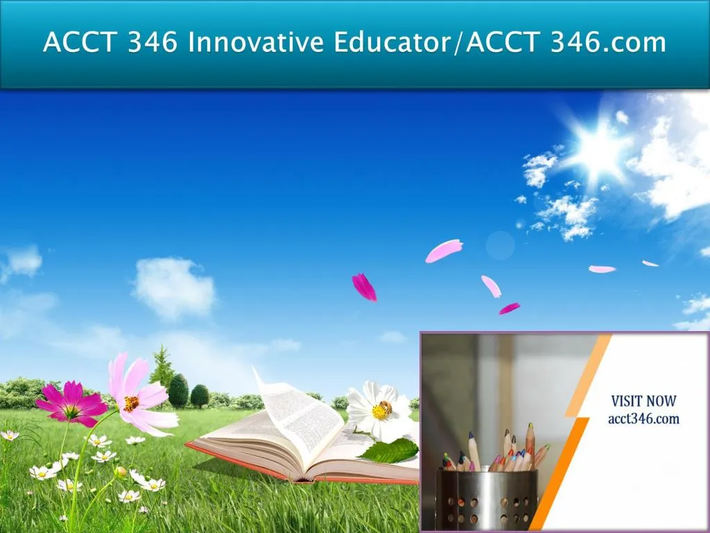 acct 346 innovative educator acct 346 com