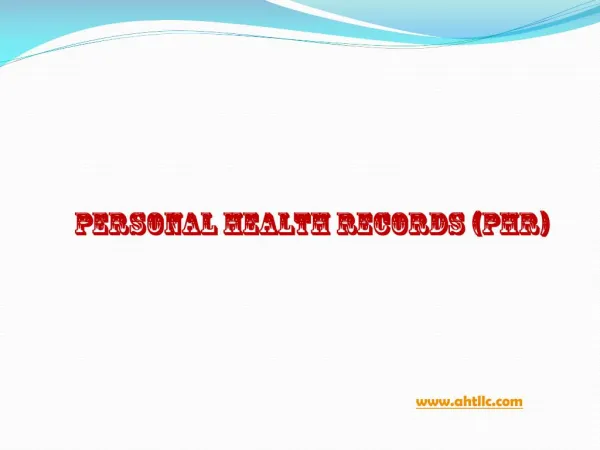 Personal Health Records in Tampa, Florida, USA