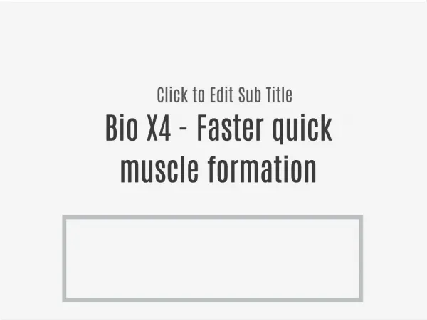 Bio X4 provide you rippes strond body
