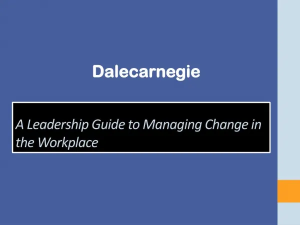 Dalecarnegie.co.uk/change-management