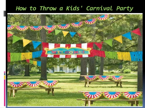 How To Throw A Kids' Carnival Party