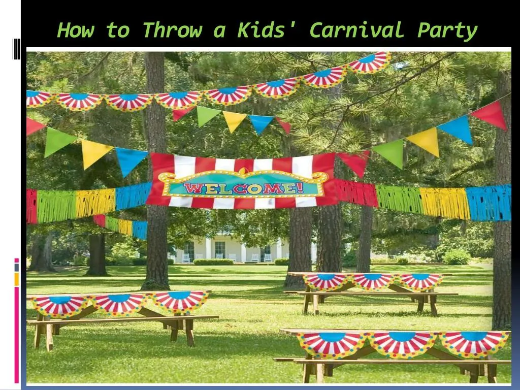 how to throw a kids carnival party