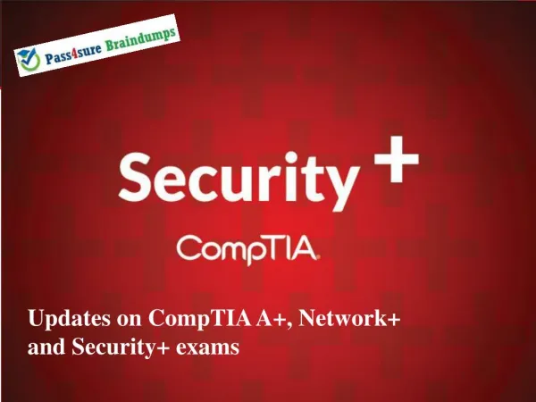 CompTIA Pass4sure Sy0-401 Training