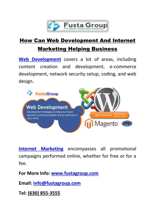 How Can Web Development And Internet Marketing Helping Business