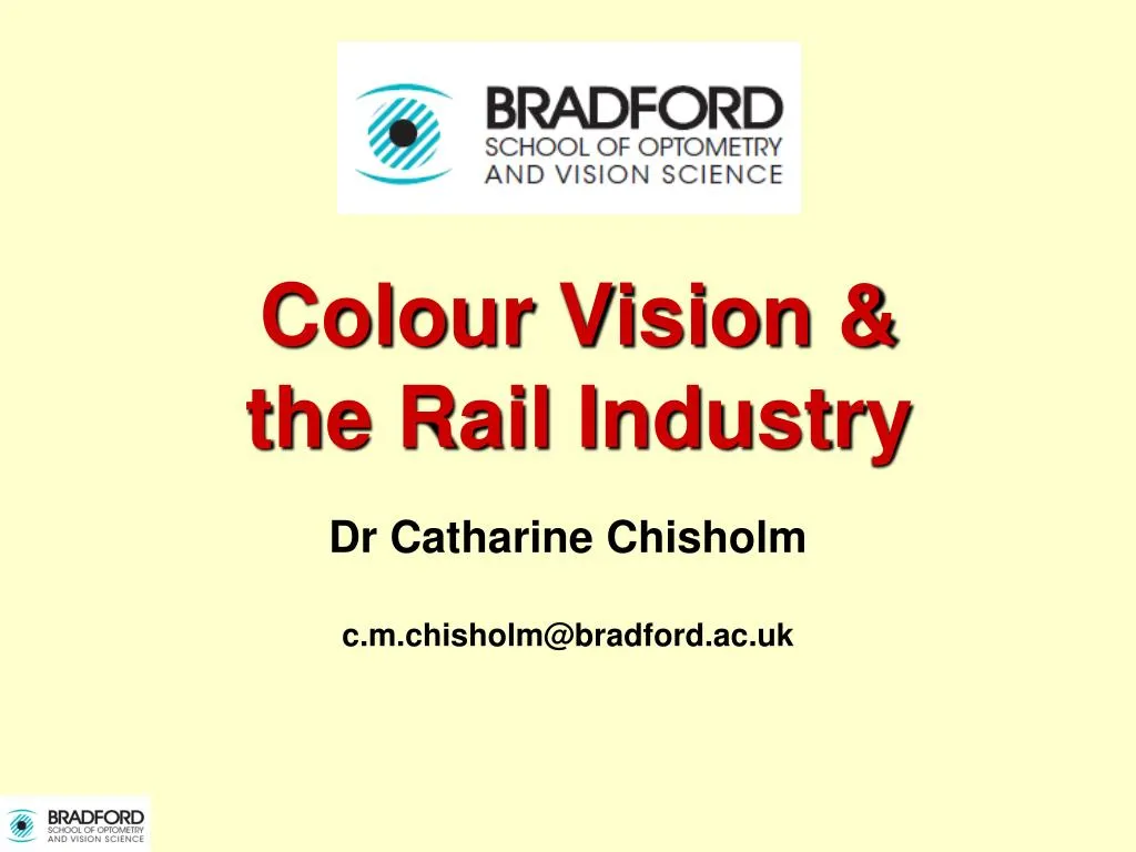 colour vision the rail industry