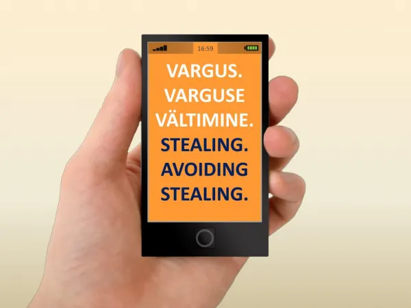 VARGUS. VARGUSE VÄLTIMINE. STEALING. AVOIDING STEALING.