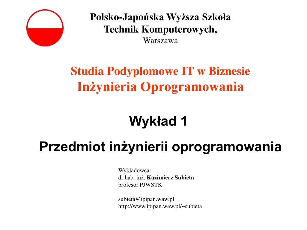 studia podyplomowe it w biznesie in ynieria oprogramowania