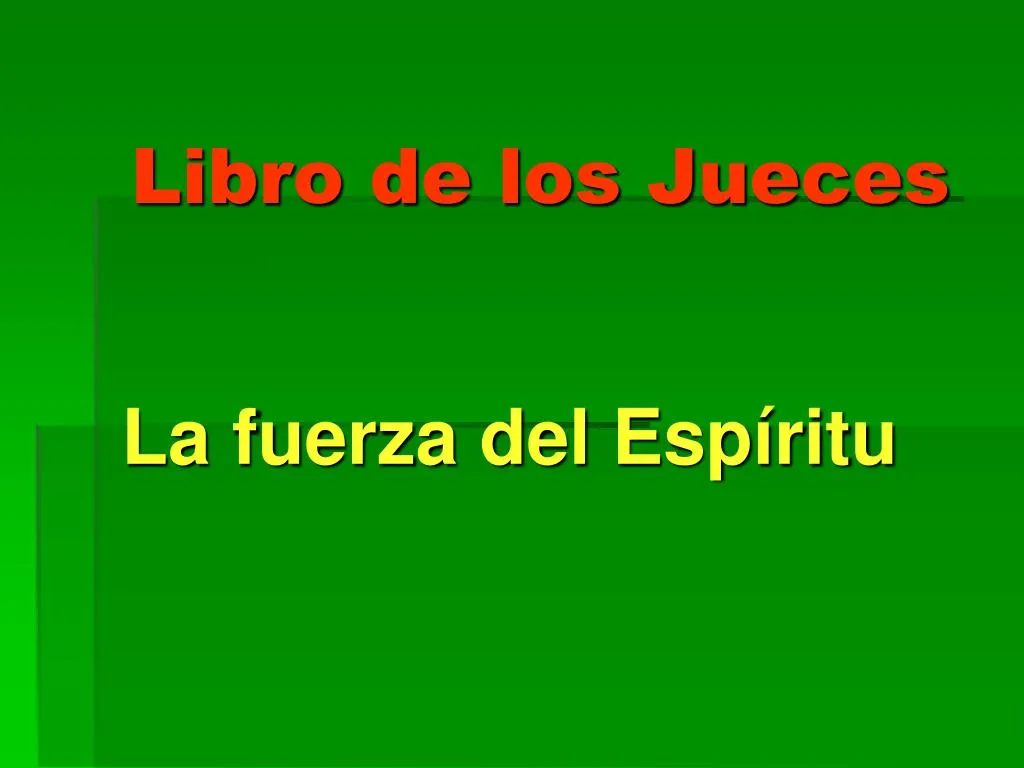 libro de los jueces