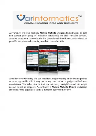 Mobile Website Design Company - slide 1