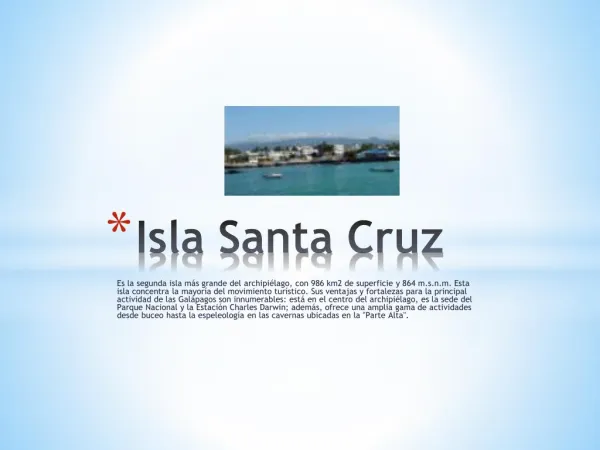 Isla Santa Cruz