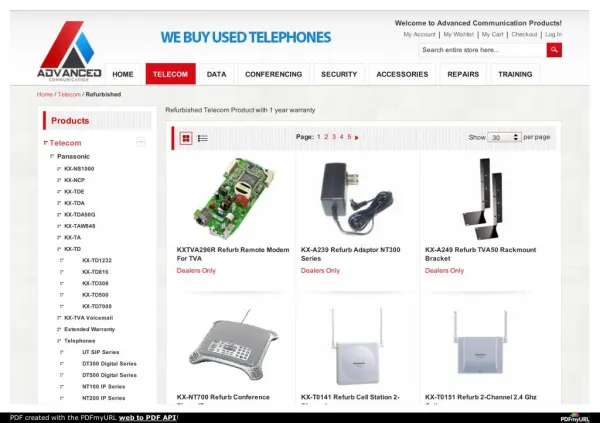 Buy Panasonic cordless phones at a best price of http://www.acpdistributing.com/