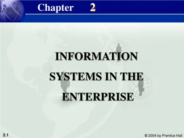 INFORMATION SYSTEMS IN THE ENTERPRISE