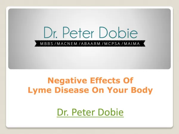 Negative Effects Of Lyme Disease On Your Body