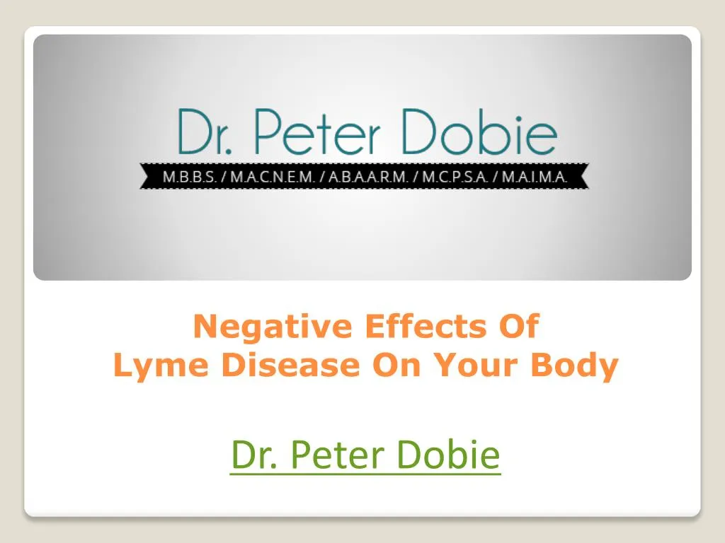 negative effects of lyme disease on your body