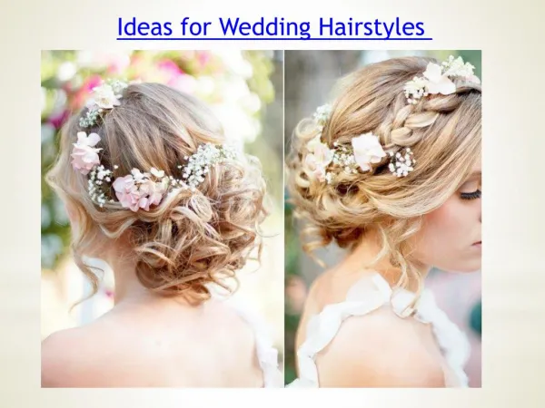Ideas for Wedding Hairstyles