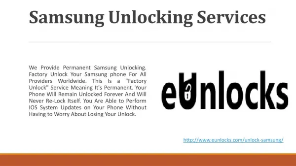 Samsung Unlocking Services in Toronto