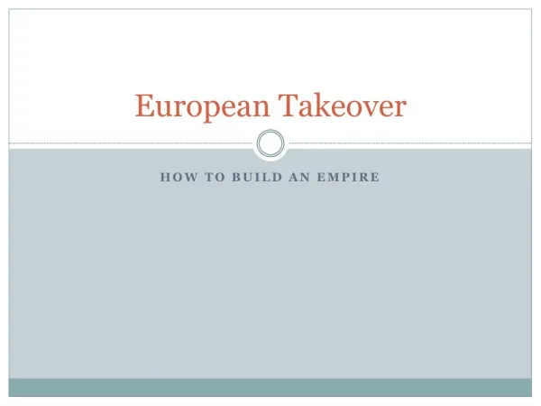 European Takeover