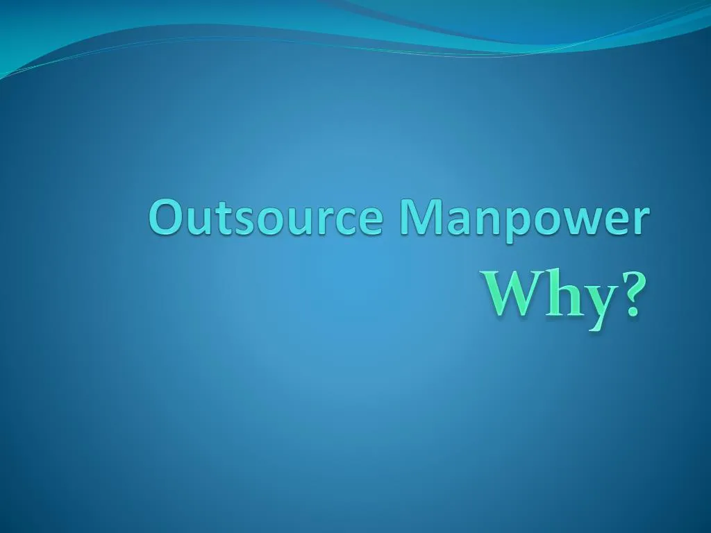 outsource manpower