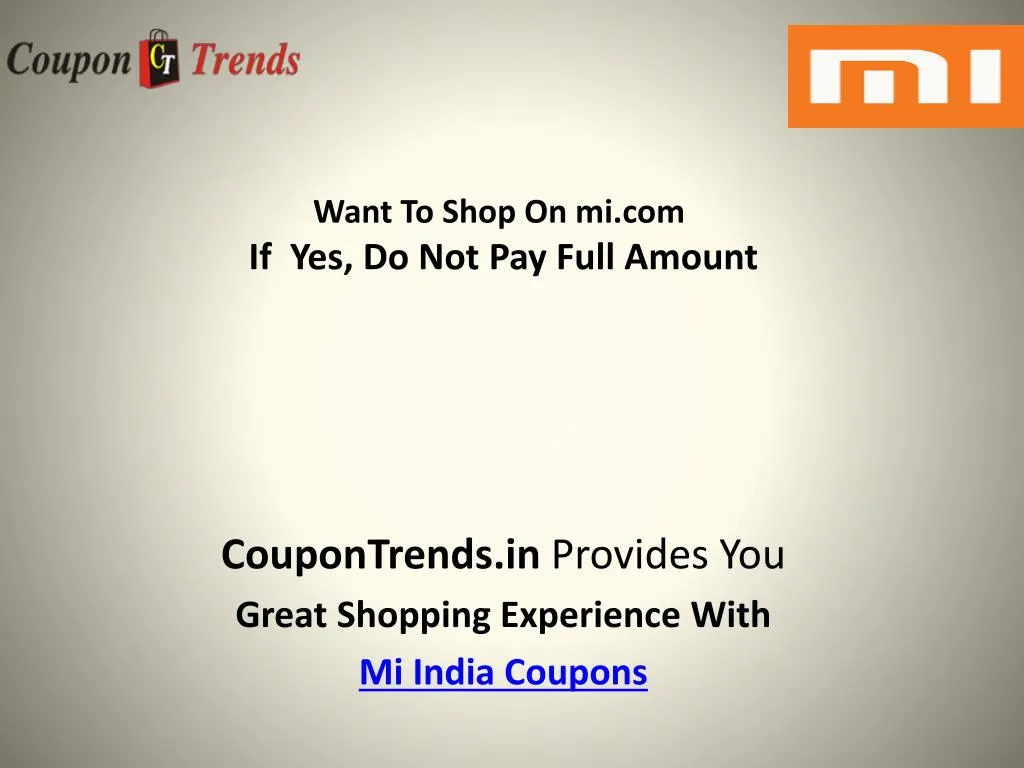 want to shop on mi com if yes do not pay full amount