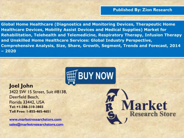 Global Home Healthcare Market growing at a CAGR of slightly above 8% between 2015 and 2020.