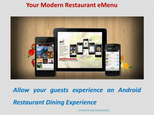 Restaurant Digital Menu