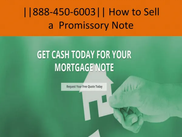 Sell My Promissory Note Buyers USA