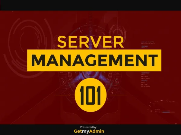 Server Management 101