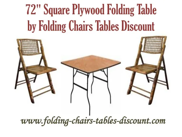 72 Inches Square Plywood Folding Table by Folding Chairs Tables Discount