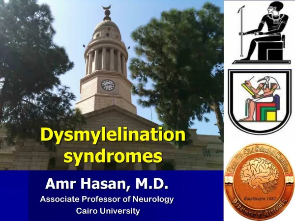Dysmyelination syndromes