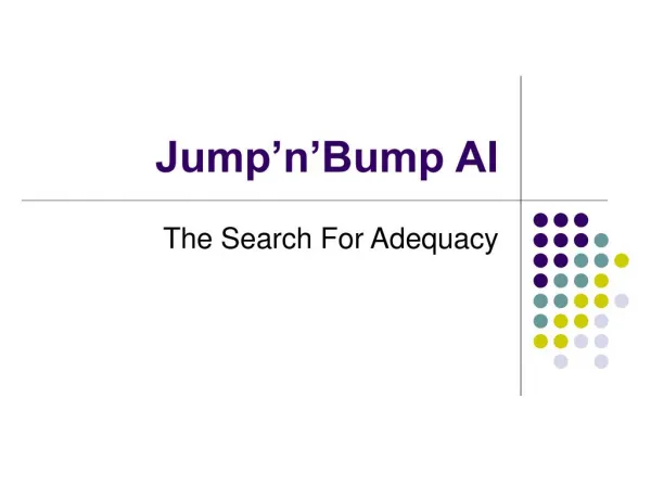 Jump’n’Bump AI