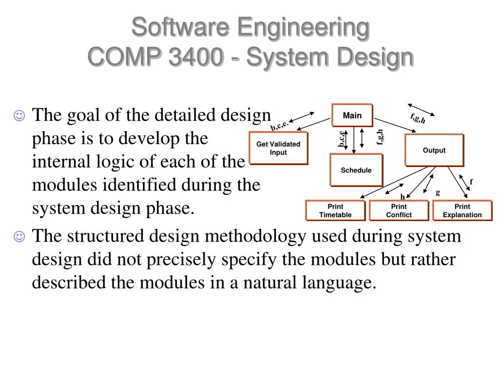 software engineering comp 3400 system design