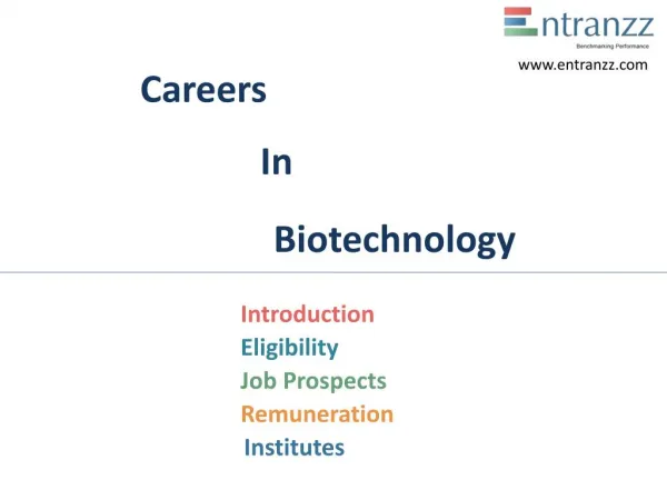 Careers In Biotechnology