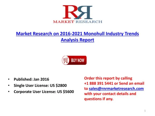 Monohull Industry Key Manufacturers Analysis Report 2016-2021