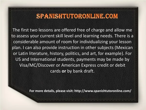 Spanish online classes