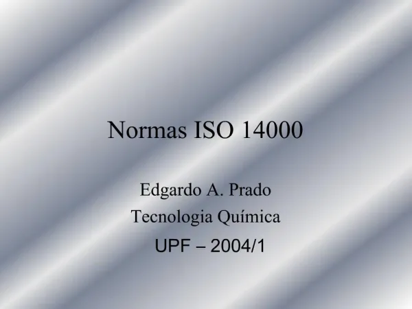Normas ISO 14000