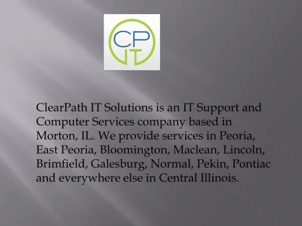 Business Computer Support Specialist and Services Illinois