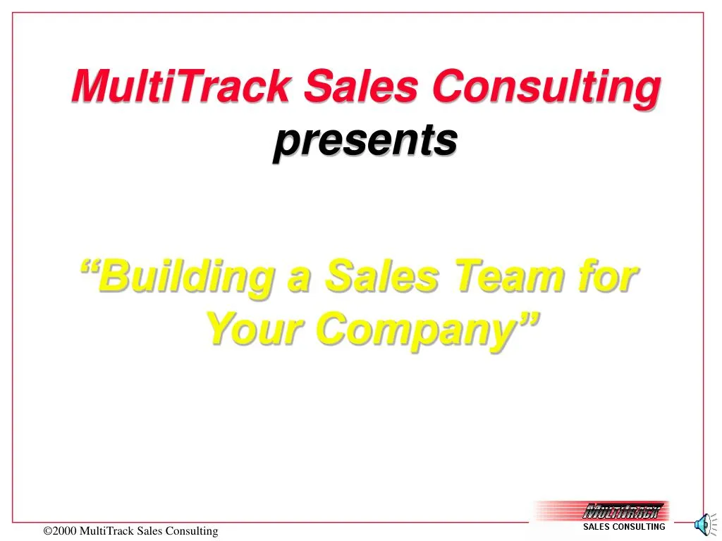 multitrack sales consulting presents