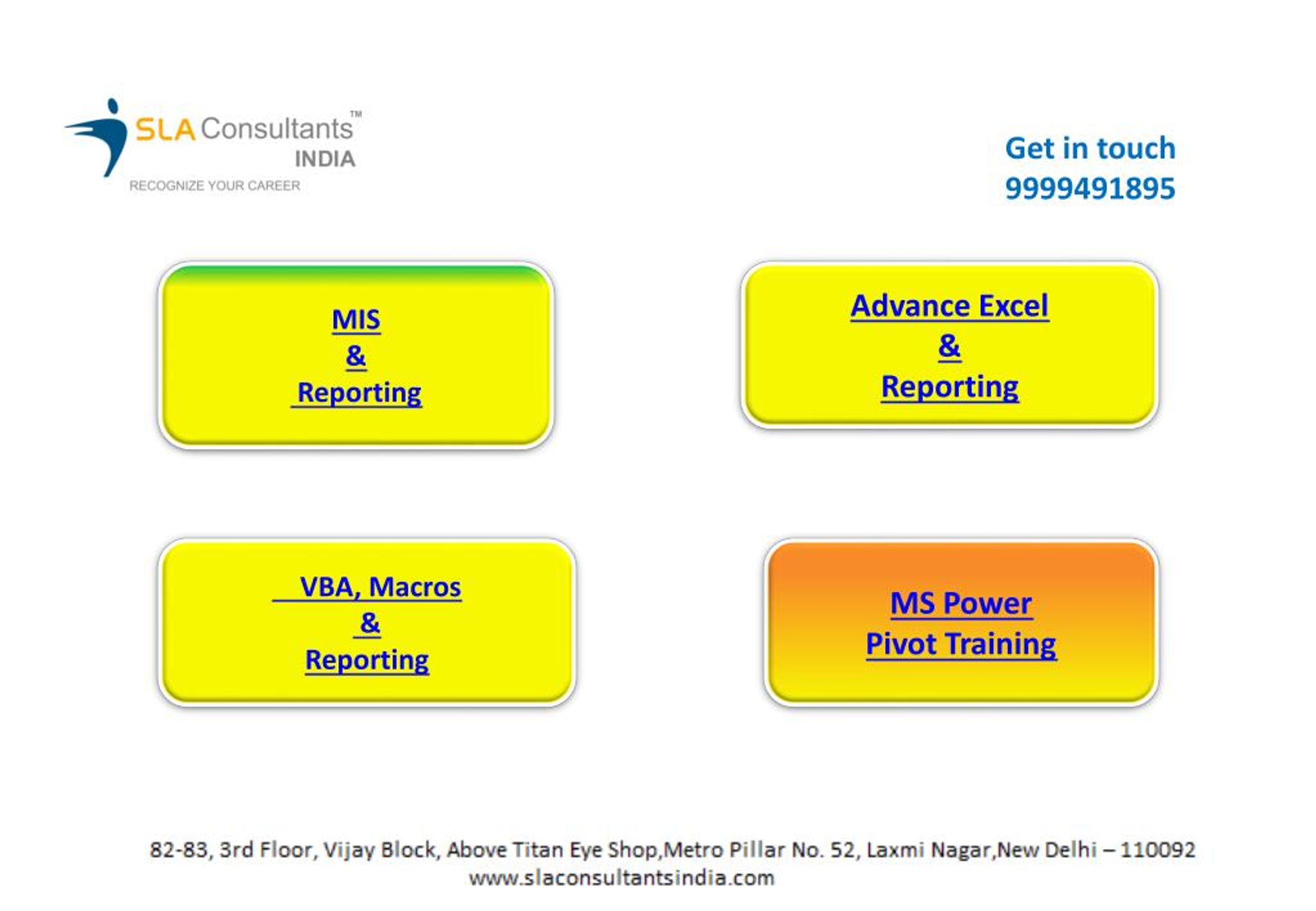 PPT - Microsoft Advanced Excel Training in Delhi PowerPoint ...