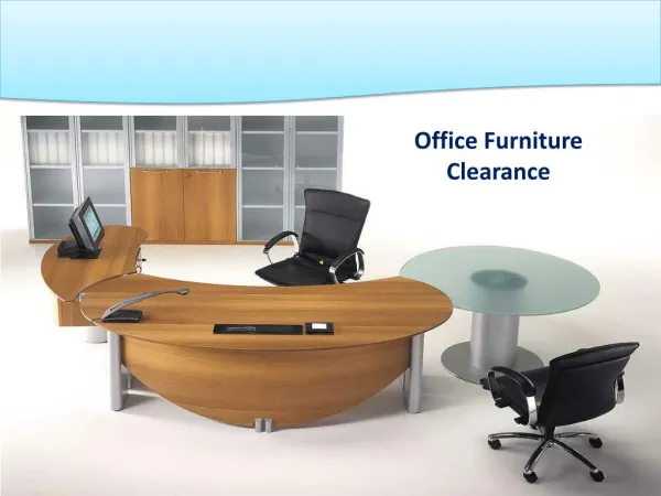 Office Furniture Clearance Services in London