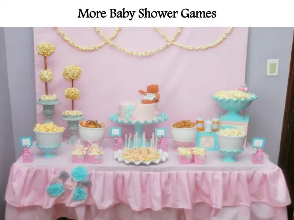 More Baby Shower Games